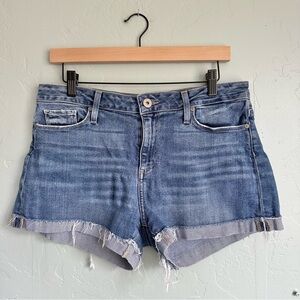 PAIGE‎ | Women’s Jimmy Jimmy Short Blue Jean Distressed Denim Shorts Size 28